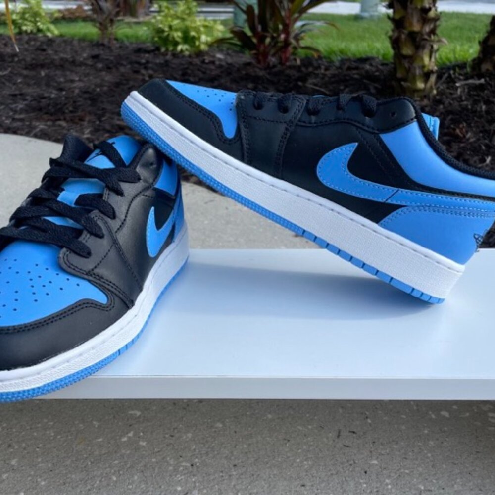 Jordan Black University Blue Sneakers